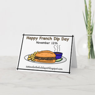Glad National French Dip-dagen - 12 november Kort