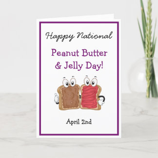 Glad National Peanut Butter & Jelly-dagen Roligt k Kort
