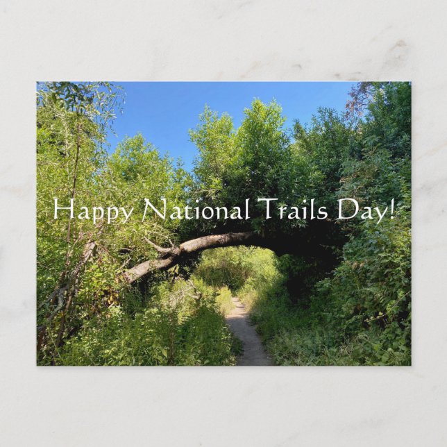 Glad National Trails Day! Postkort Vykort (Framsida)
