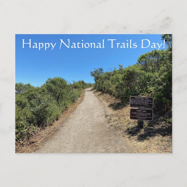 Glad National Trails Day! Postkort Vykort (Framsida)