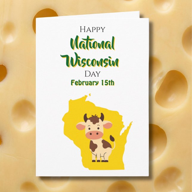 Glad national Wisconsin-dagen! 15 februari Kort (Skapare uppladdad)