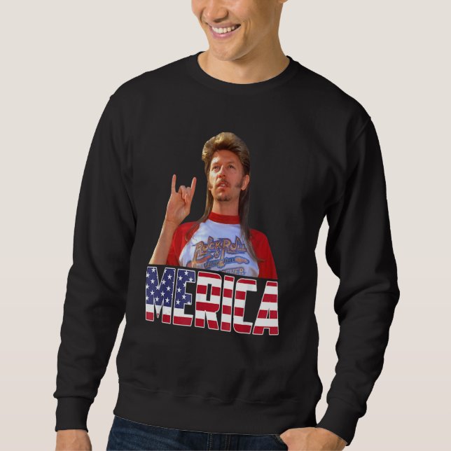 Glad nationaldag Merica  Joe Amerikansk flagga 2 Lång Ärmad Tröja (Framsida)