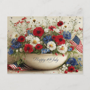 Glad nationaldag USA Helg Vykort