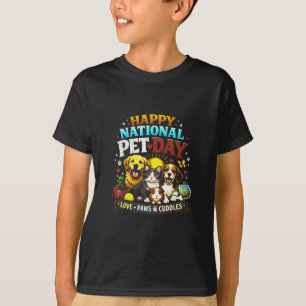 Glad nationaldjurdag Söt och rolig kärlek till dju T Shirt