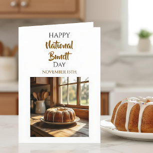 Glad nationell Bundt dag 15 november Kort