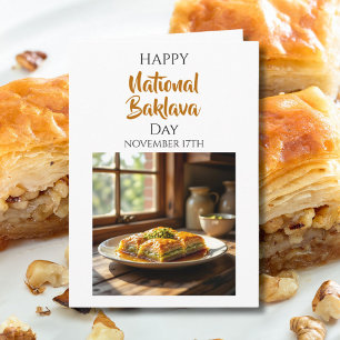 Glad nationella baklavadagen 17 november kort