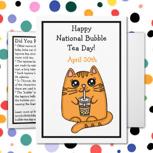 Glad nationella Bubble Te-dagen - 30 april Kort