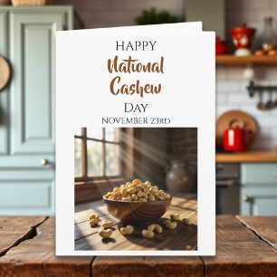 Glad nationella cashewdagen 23 nov kort