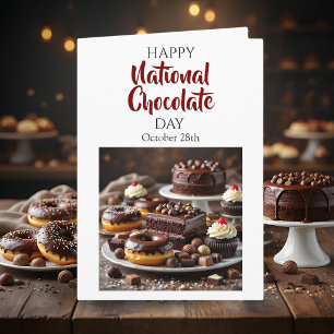 Glad nationella choklad dagen   28 oktober kort