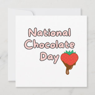 Glad nationella choklad dagen inbjudningar