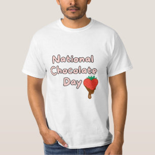 Glad nationella choklad dagen t shirt