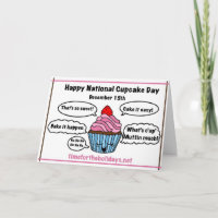 Glad nationella cupcake-dagen - Receptkort inuti