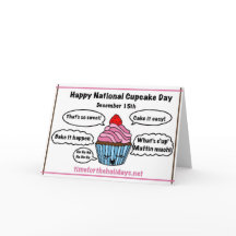 Glad nationella cupcake-dagen - Receptkort inuti