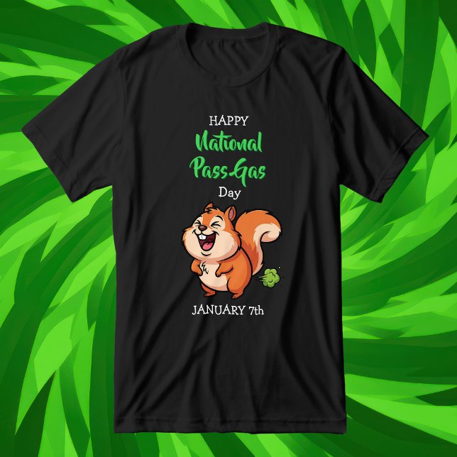 Glad nationella dag för gaser | 7 januari t shirt (Skapare uppladdad)