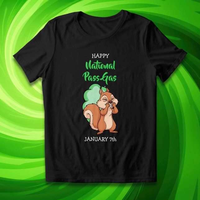 Glad nationella dag för gaser | 7 januari t shirt (Skapare uppladdad)