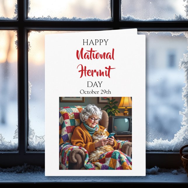 Glad nationella eremitdag | 29 oktober kort (Skapare uppladdad)