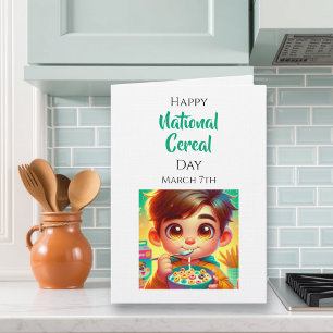 Glad nationella frukostflingsdag 7 mars kort