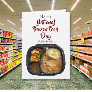 Glad nationella frysta livsmedelsdagen 6 mars kort