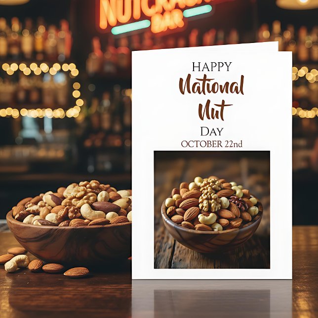 Glad nationella nöt-dagen | 22 oktober kort (Skapare uppladdad)