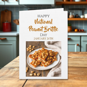 Glad nationella peanut brittle-dagen   26 januari kort