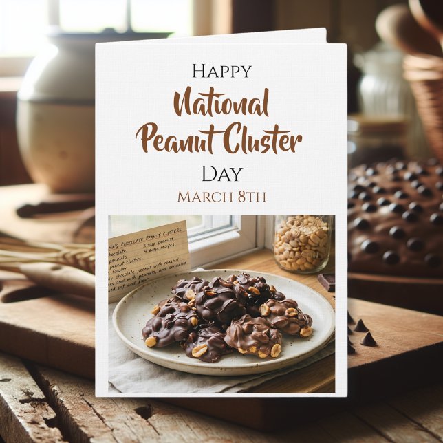 Glad nationella Peanut Cluster-dagen | 8 mars Kort (Skapare uppladdad)