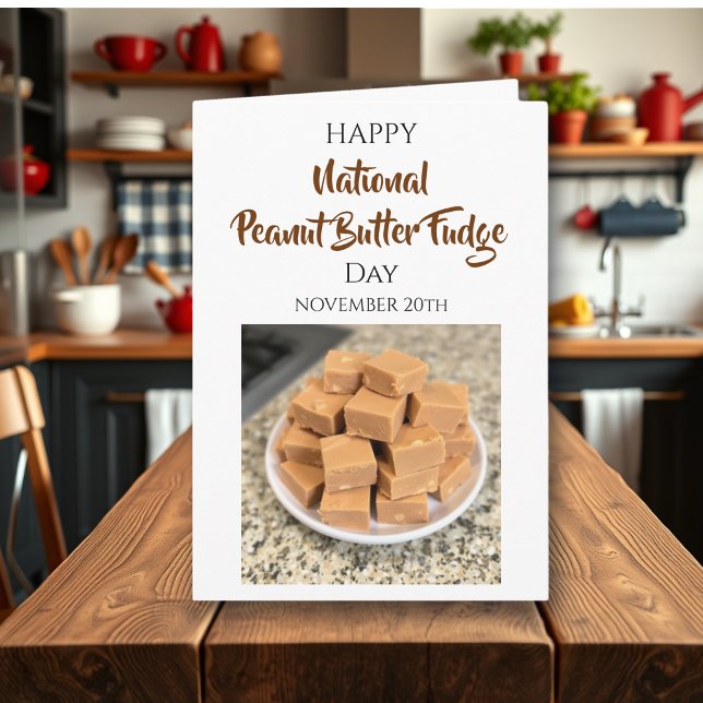 Glad nationella peanutbutterfudge-dagen | 20 nov kort (Skapare uppladdad)