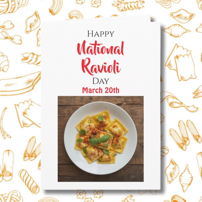 Glad nationella raviolidagen - 20 mars kort (Skapare uppladdad)