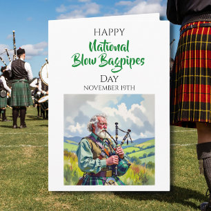 Glad nationella säckpipedagen 19 november kort