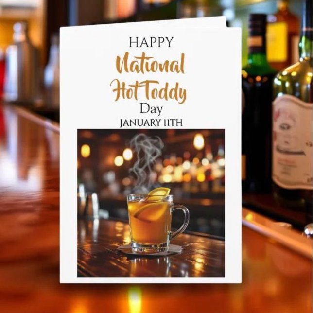 Glad nationella varm toddy-dagen ! 11 januari kort (Skapare uppladdad)