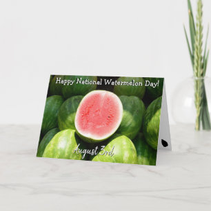 Glad nationella vattenmelon-dagen kort