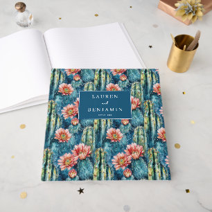 Glad Navybotanisk Kaktus och Blommor Gästböcker