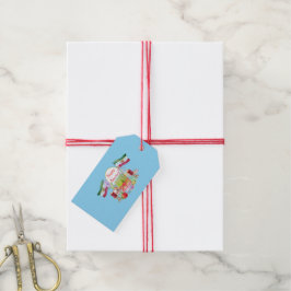 Glad Norooz Haft Sin med Lejon- och Solflaggor Presentetikett