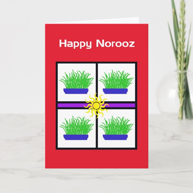 Glad Norooz-kort Helgkort (Framsida)