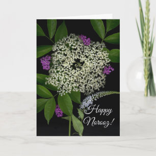 Glad Norooz Persiska Nyår Blommor Helgkort