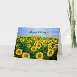 Glad Norooz, Solrosor i fältet Helgkort