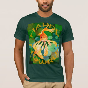 Glad Nowruz Guld fisk Glädjefull Förnyelse T Shirt