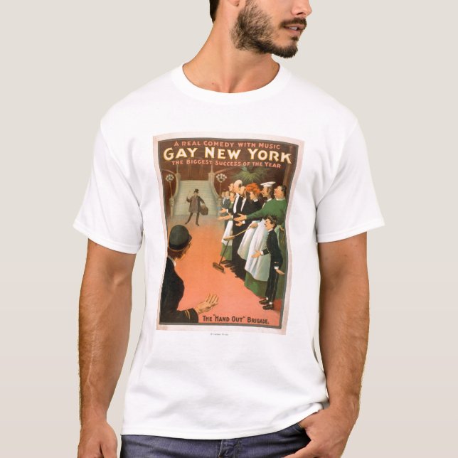Glad ny affisch för YorkRich gentlemanTheatre Tee (Framsida)
