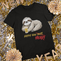 Glad Ny Öl/År Rolig Dovhjort T-Shirt