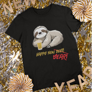 Glad Ny Öl/År Rolig Dovhjort T-Shirt