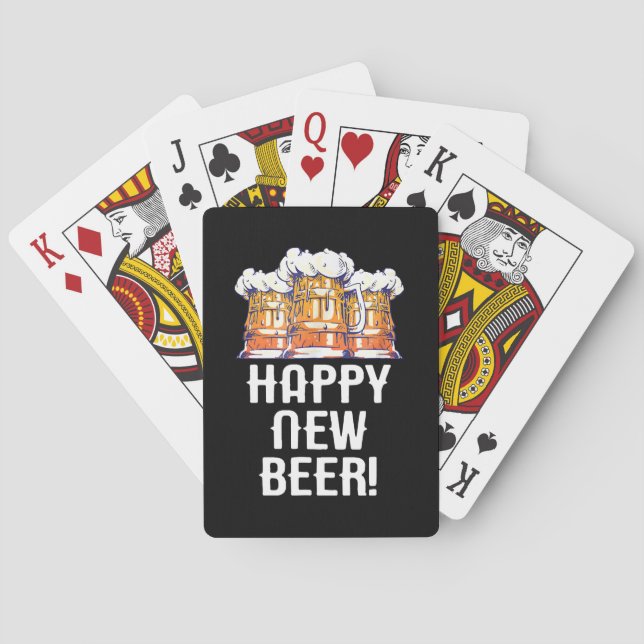 GLAD NY ÖL! Nyårsfest Dricka Casinokort (Baksidan)