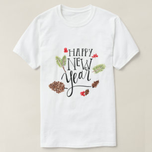 Glad nyår firande festlig grafisk t-shirt