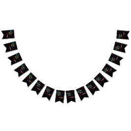 Glad nyår firande vimplad banner vimplar