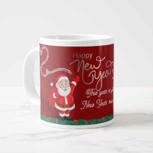 Glad nyår-mugg – Premium-firande design Jumbo Mugg