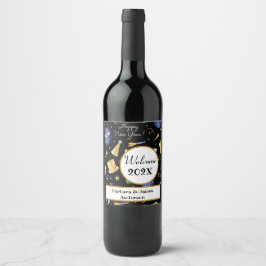 Glad Nyår Personlig Vin Etikett