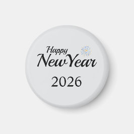 Glad nyår present med eget tryck magnet