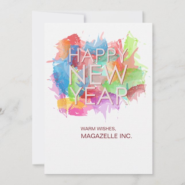 Glad Nyår Vykort (Framsida)