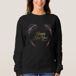 Glad Nyårs Fyrverkeridesign T Shirt