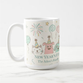 Glad nyårsafton 2026 kaffemugg