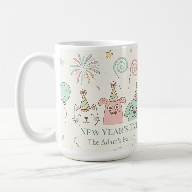 Glad nyårsafton 2026  kaffemugg (Vänster)