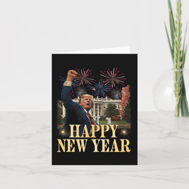 Glad Nyårsfest 2025 Trump 2024 Ta Amerika  Kort (Framsida)